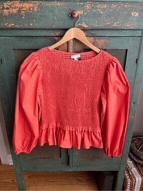 Mimosa Imogen Smocked Top in Orange